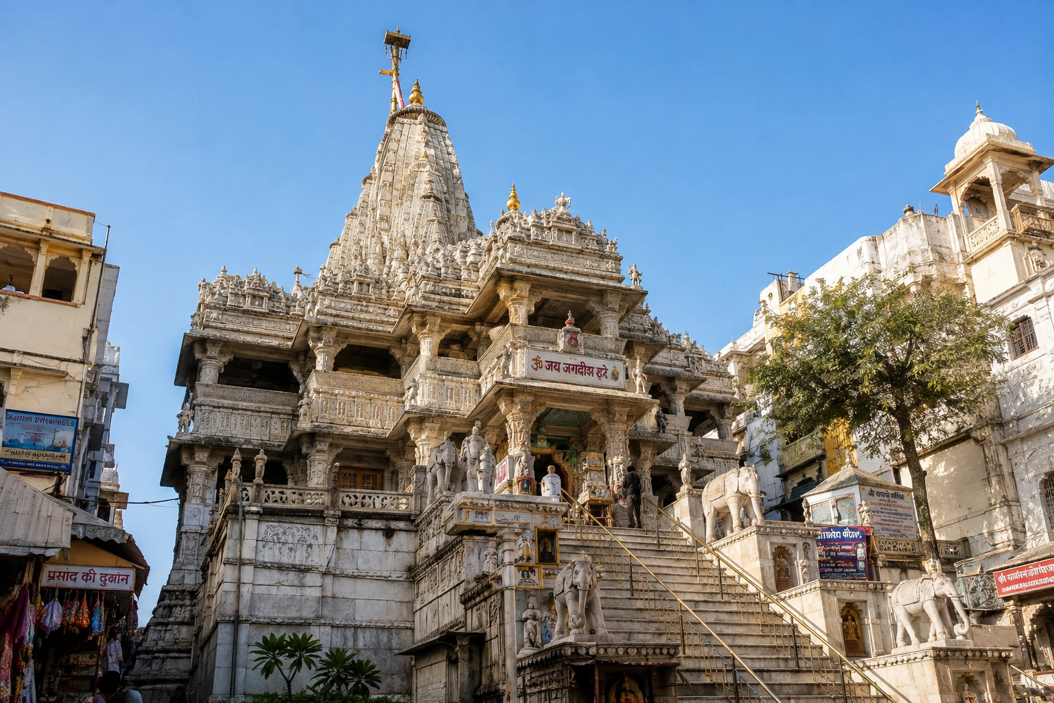 Jagdish Temple carved architecture in Udaipur