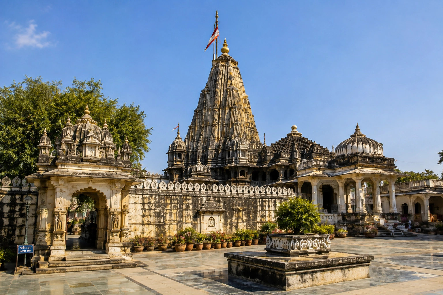 Eklingji and Nagda ancient temple complex near Udaipur
