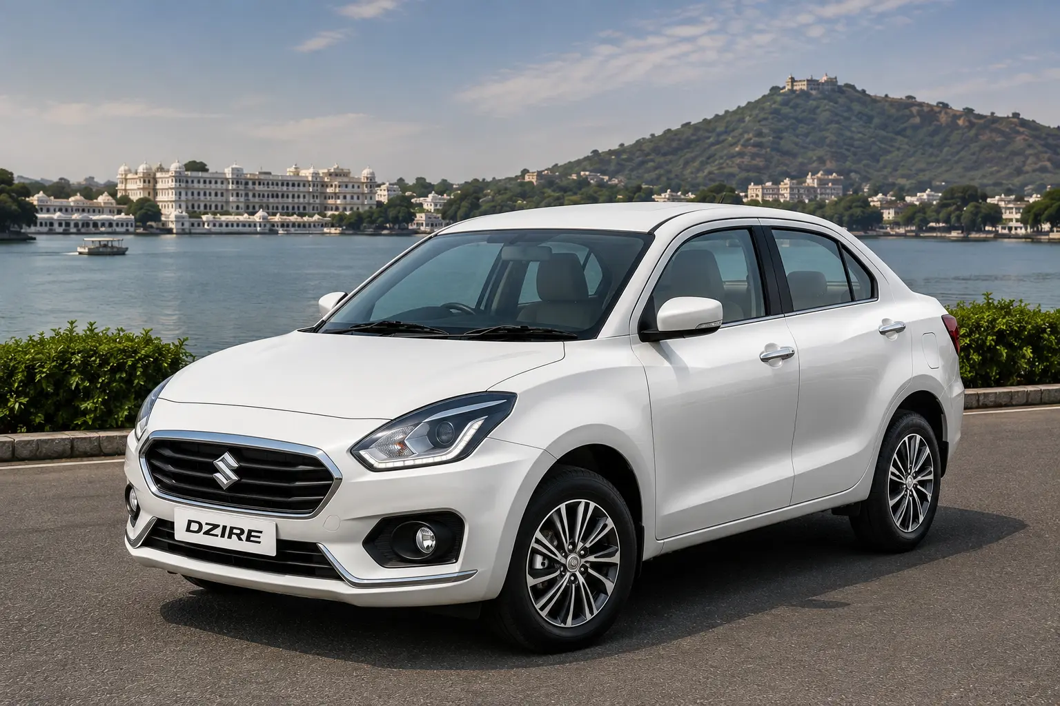 Swift Dzire sedan for Udaipur city sightseeing