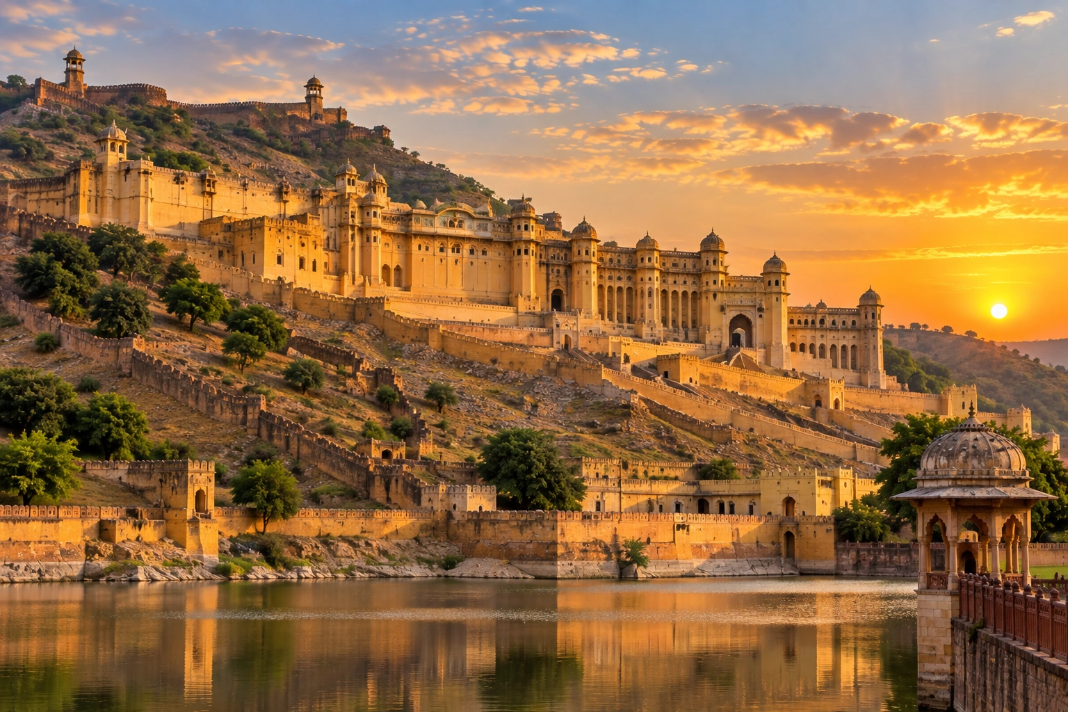 Amber Fort hillside view