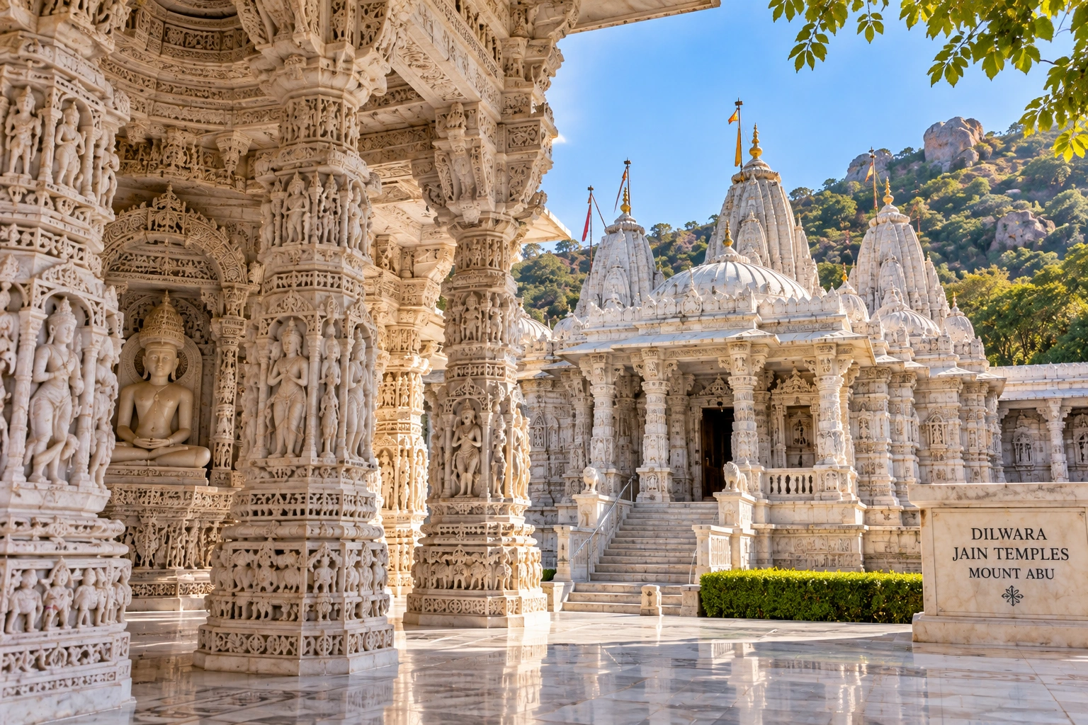 Dilwara Jain Temples marble carving