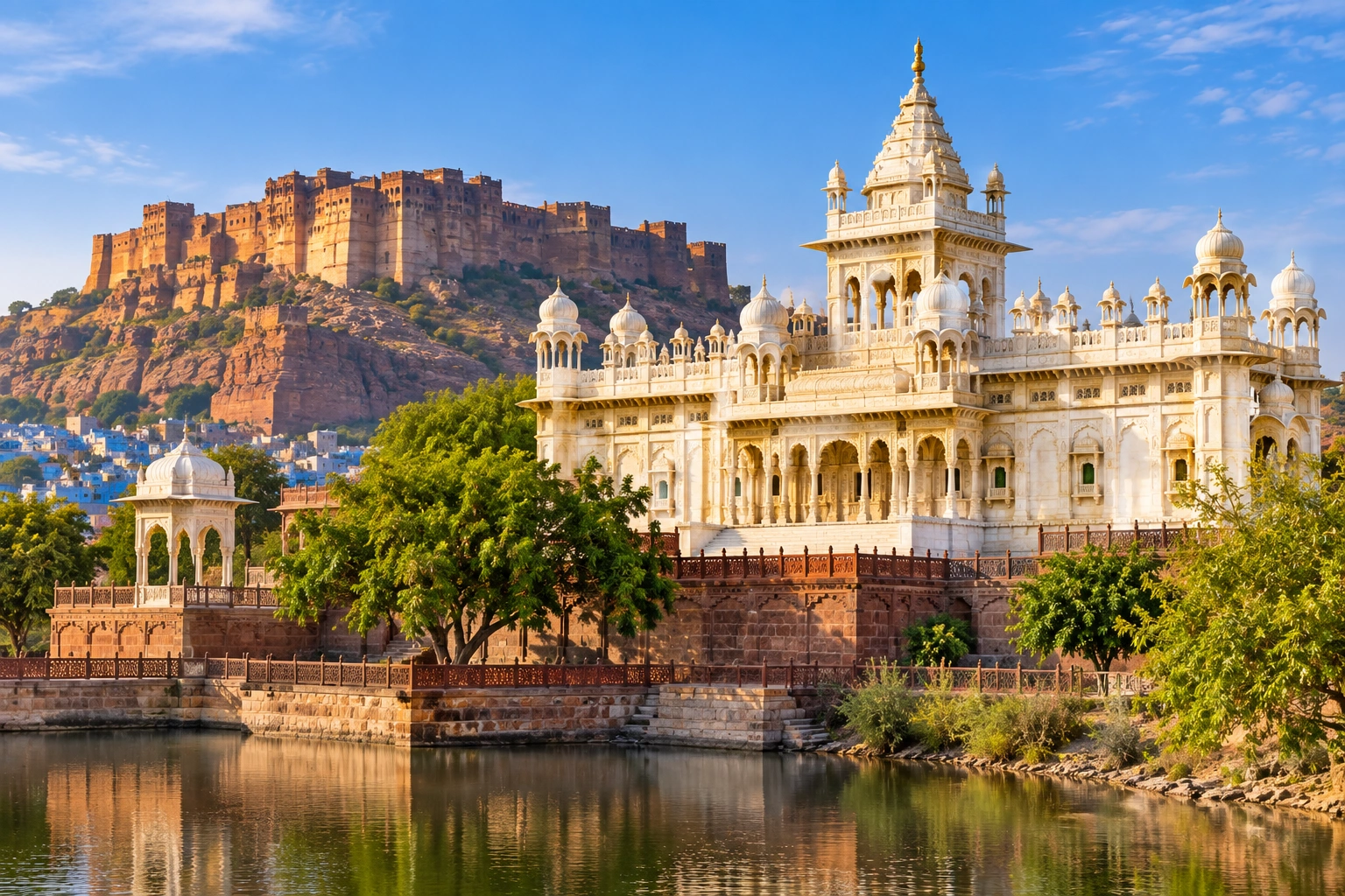 Jaswant Thada marble cenotaph