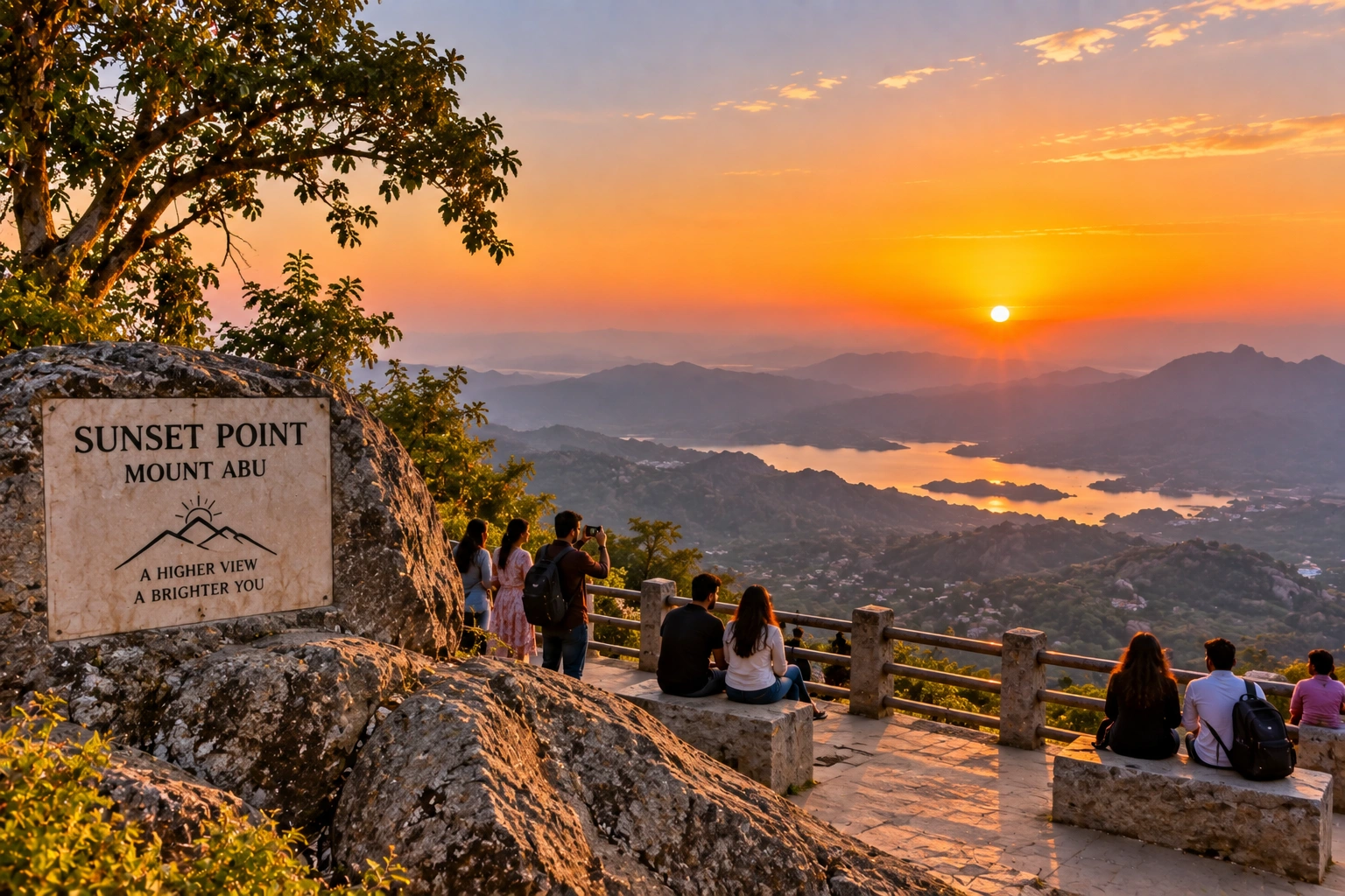 Sunset Point Mount Abu view